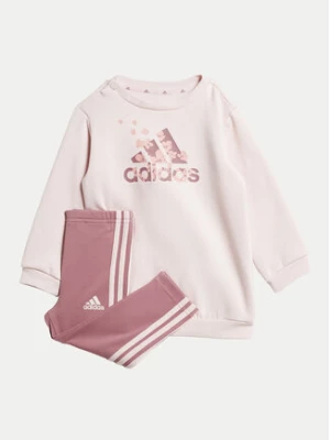 adidas Komplet bluza i legginsy Essentials Allover Print IV7387 Różowy Regular Fit