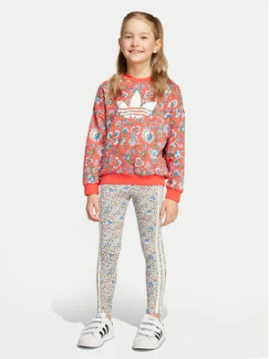 adidas Komplet bluza i legginsy Liberty London JV7803 Granatowy Loose Fit