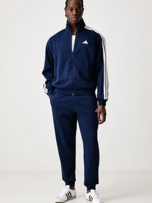 adidas komplet dresowy męski z bawełną Three Stripes niebieski