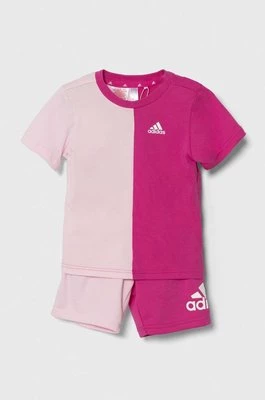 adidas komplet dziecięcy kolor różowy