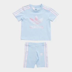adidas Komplet (G)$Trf Aop Tee/sht Skypk