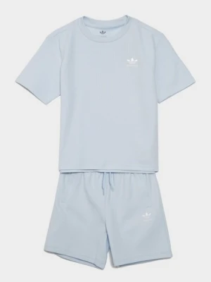 Zdjęcie produktu adidas Komplet Loose Waffle T-Shirt&szorty niebieski