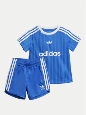 adidas Komplet t-shirt i spodenki Football JC6588 Niebieski Regular Fit