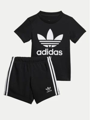 adidas Komplet t-shirt i spodenki JC6583 Czarny Regular Fit