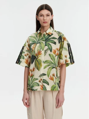 adidas Koszula FARM Premium JD6280 Zielony Loose Fit