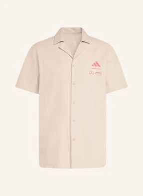 Adidas Koszula Z Klapami Mercedes - Amg Petronas Formula One Team Summer Loose Fit grau