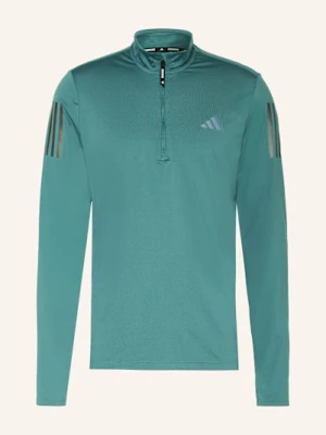 Adidas Koszulka Do Biegania Own The Run Half-Zip gruen