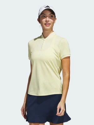 adidas Koszulka polo "Ultimate365 Diamond Jacquard" w kolorze żółtym do golfa rozmiar: M
