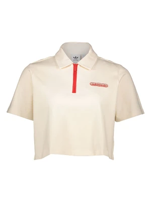 adidas Koszulka polo w kolorze beżowym rozmiar: 42