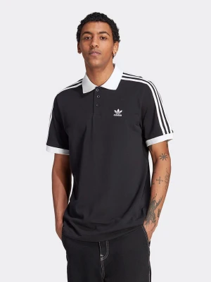 adidas Koszulka polo w kolorze czarno-białym rozmiar: L