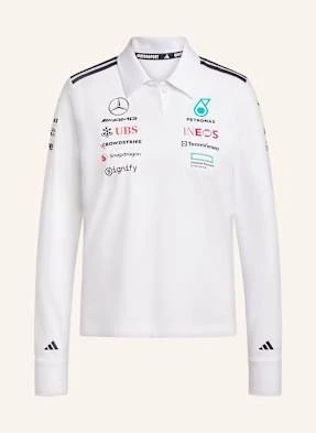 Adidas Koszulka Polo Z Dżerseju Mercedes - Amg Petronas Formula One Team weiss