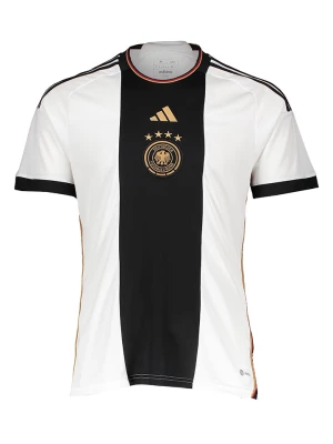 adidas Koszulka sportowa "Germany" w kolorze biało-czarnym rozmiar: XS