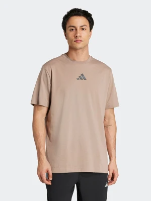 adidas Koszulka sportowa w kolorze beżowym rozmiar: M