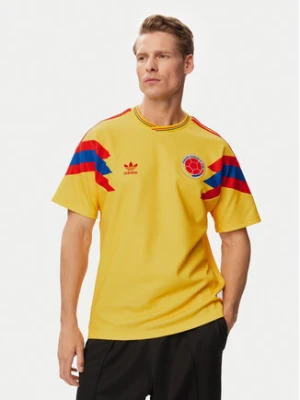 adidas Koszulka techniczna Colombia Away Jersey 1990 JN3713 Żółty Regular Fit
