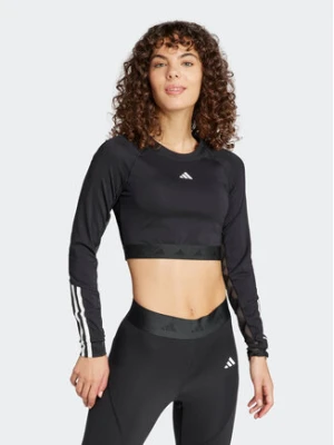 adidas Koszulka techniczna Hyperglam Training IN6773 Czarny Slim Fit