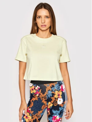 adidas Koszulka techniczna Luxe H56452 Żółty Regular Fit