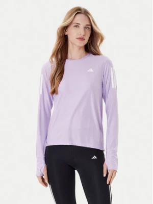 adidas Koszulka techniczna Own The Run JW9670 Fioletowy Regular Fit