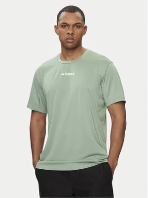 adidas Koszulka techniczna Terrex Multi IP4781 Zielony Regular Fit