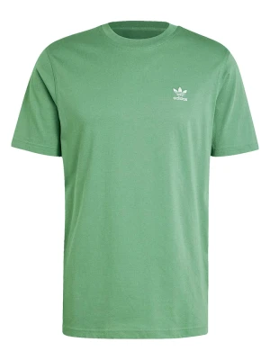 adidas Koszulka "Trefoil Essentials" w kolorze zielonym rozmiar: XS