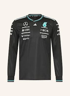 Adidas Koszulka Z Długim Rękawem Mercedes - Amg Petronas Formula One Team Driver schwarz