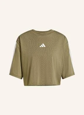 Adidas Krótka Koszulka Essentials 3-Streifen gruen