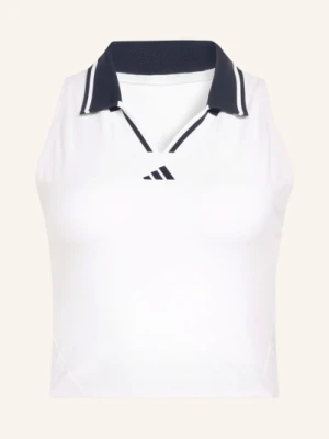 Adidas Krótki Top Tennis Climacool Crop Tank Pro weiss