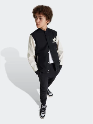 adidas Kurtka bomber adicolor IY7505 Czarny Regular Fit