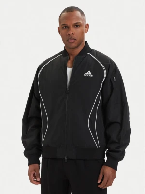 adidas Kurtka bomber adicolor Teamgeist KC8358 Czarny Loose Fit