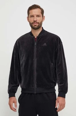 adidas kurtka bomber dwustronna męska kolor czarny przejściowa oversize