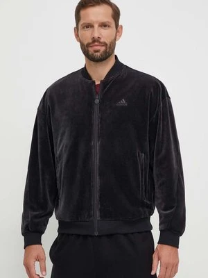 adidas kurtka bomber dwustronna męska kolor czarny przejściowa oversize