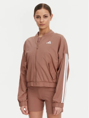 adidas Kurtka bomber Essentials 3-Stripes JD5318 Różowy Loose Fit