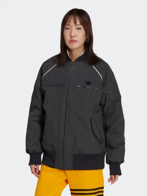 adidas Kurtka bomber HK5233 Szary Oversize
