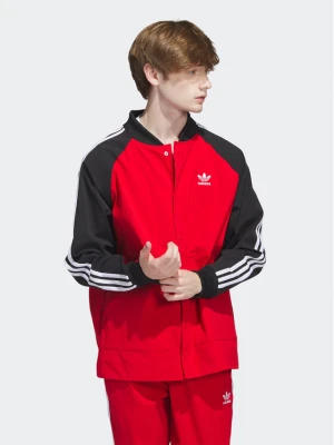adidas Kurtka bomber IC5542 Czerwony Regular Fit