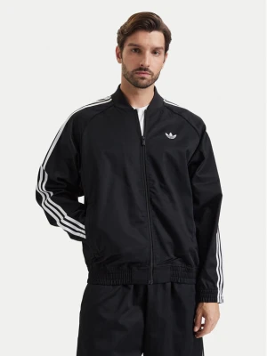 adidas Kurtka bomber Sst Adicolor Classics Cotton Twill Tracktop KR1371 Czarny Regular Fit