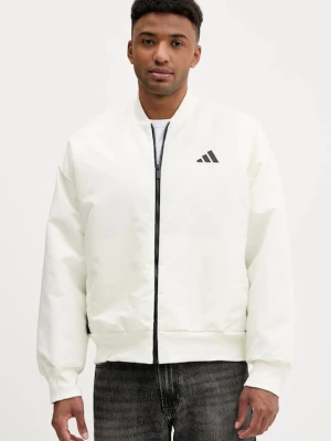 adidas kurtka bomber Stadium kolor beżowy przejściowa JX5638