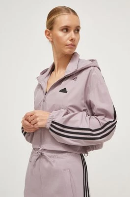 adidas kurtka damska kolor fioletowy przejściowa IP1573
