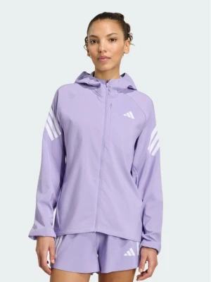 adidas Kurtka do biegania Adi365 Iconic KY2652 Fioletowy Regular Fit
