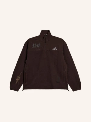 Adidas Kurtka Do Biegania schwarz CIEMNOBRĄZOWY