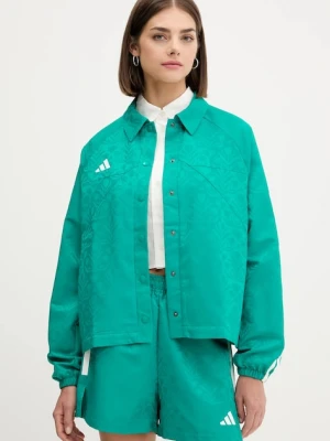 adidas kurtka House of Tiro kolor zielony przejściowa JL9204
