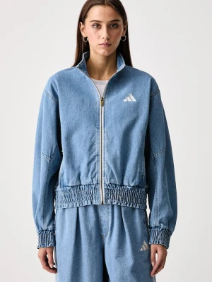 adidas kurtka jeansowa damska bawełniana Denim Pack niebieski