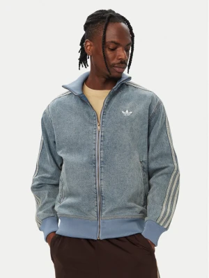adidas Kurtka jeansowa Firebird Adicolor KS4970 Niebieski Loose Fit