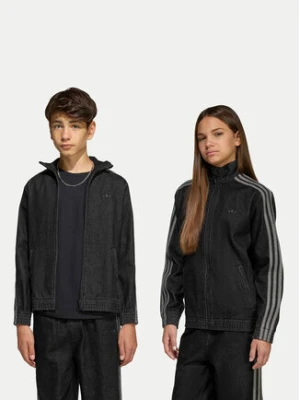 adidas Kurtka jeansowa Firebird KE2965 Czarny Loose Fit