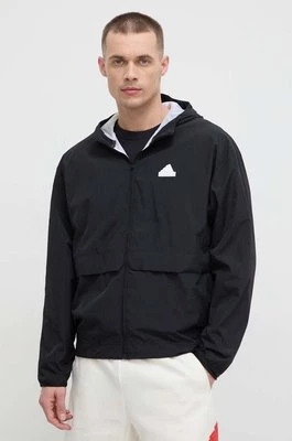 adidas kurtka męska kolor czarny przejściowa oversize IR5192