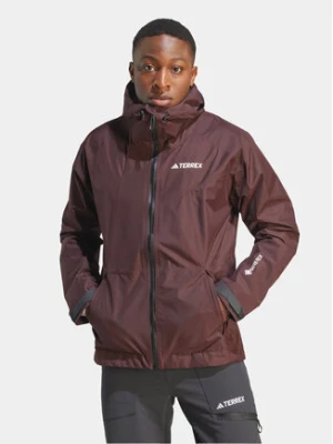 adidas Kurtka outdoor Terrex Xperior GORE-TEX Paclite Rain IB4260 Brązowy Regular Fit