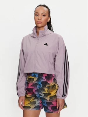 adidas Kurtka przejściowa Future Icons 3-Stripes IP1573 Fioletowy Loose Fit