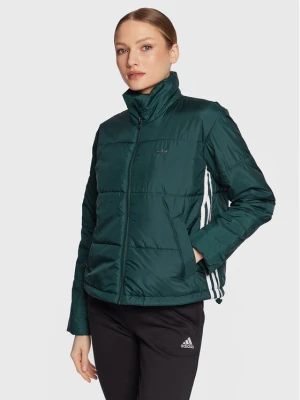 adidas Kurtka przejściowa HK5254 Zielony Loose Fit
