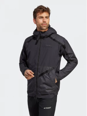 adidas Kurtka przejściowa Terrex Utilitas RAIN.RDY 2.5-Layer Rain Jacket HN2928 Czarny Regular Fit
