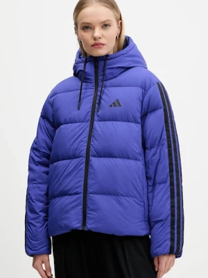 adidas kurtka puchowa Essentials Climawarm kolor fioletowy zimowa oversize JW9109