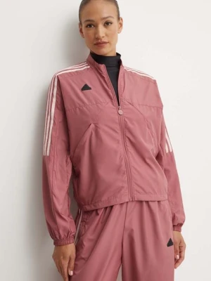 adidas kurtka Tiro damska kolor różowy przejściowa oversize JJ4663