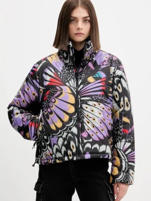 adidas kurtka x Farm Rio kolor czarny zimowa oversize JL8611